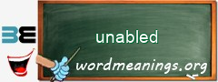 WordMeaning blackboard for unabled